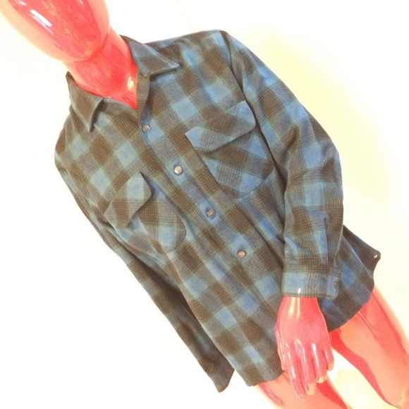 VTG Golden Line Wool Shirt Lumberjack Plaid - Picture 1 of 7